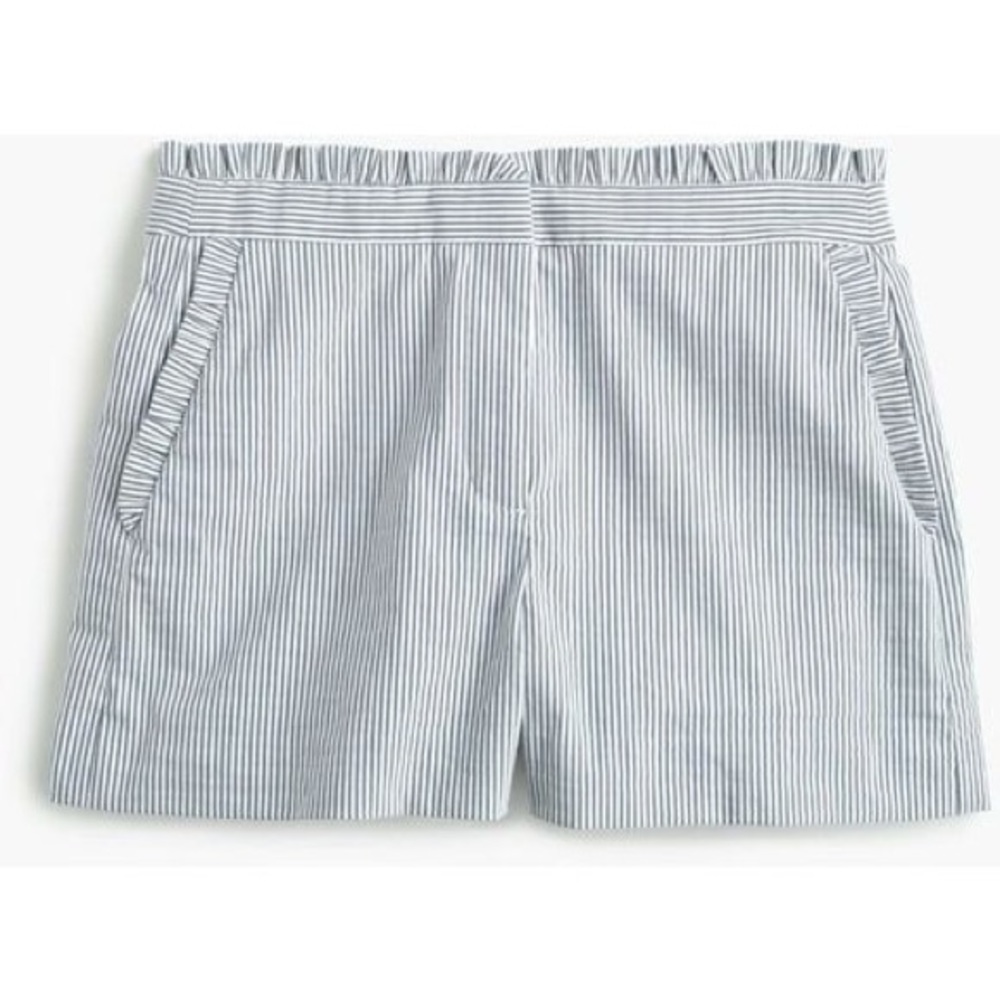 Ruffle Seersucker J.Crew Shorts